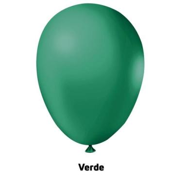 Imagem de Balão Bexiga Liso Festa Decoração 7 Pol. Verde C/ 50 Un - TAMAROZZI EM