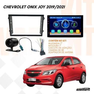 Imagem de Kit Multimidia 7 MP5 Espelhamento Camera Moldura Onix Joy Chicote Adap