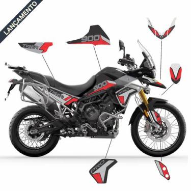 Imagem de Kit Adesivos Protetor carenagem Triumph Tiger 900 - ATE 2023 - TRI-RAC