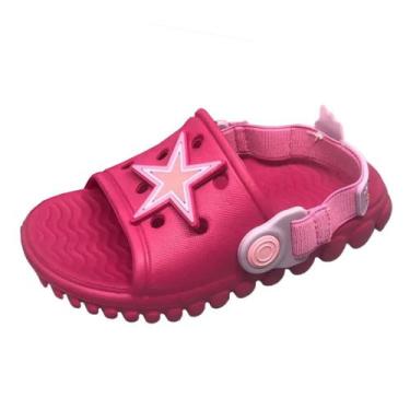 Imagem de Chinelo Infantil Menina Bibi Sun Slide Conforto Casual, Hot pink, 31/3