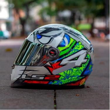 Imagem de Capacete LS2 FF358 Alex Barros Silver, 60