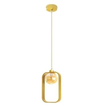 Imagem de Pendente Aruna Para Cabeçeira Quarto Decoração Globo Vidro P/ 1x G9 Zr