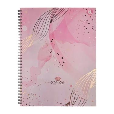 Imagem de Caderno Espiral Universitário Capa Dura 10 Matérias 160 Folhas Rosa Ro