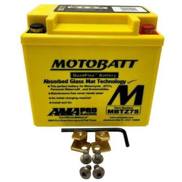 Imagem de Bateria 6.5ah Motobatt Mbtz7s Ytz7s Crf450 Zx10r Wr250 Wr450 Xre300 Tt