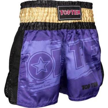 Imagem de Shorts / Bermuda de Kickboxing e Muay Thai - Top Ten, G, Roxo