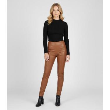 Imagem de Legging Juvenil Em Material Sintético Minty Marrom, 20, Marrom