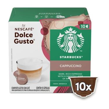 Imagem de Cápsula de Café Cappuccino Starbucks para Máquina Nescafé Dolce Gusto 10 Unidades