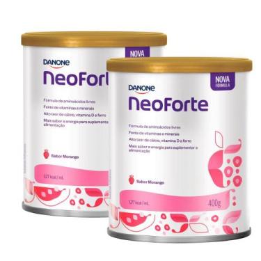 Imagem de Kit 2 NeoForte Sabor Morango 400g