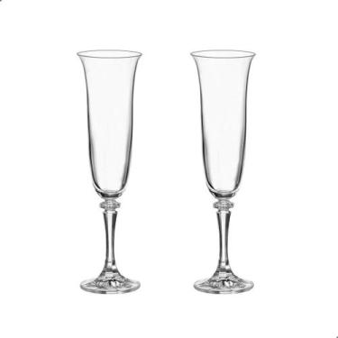 Imagem de Taça De Cristal Bohemia Para Champanhe 175 ml Branta 2 Peças - Bohemia