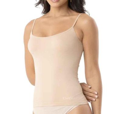 Imagem de Camisete Alças Finas Delrio 7206, Areia, G