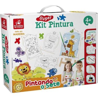 Imagem de Brinquedo para Colorir Pintando o Sete com 4 Telas Exclusivas Brincadeira de Criança