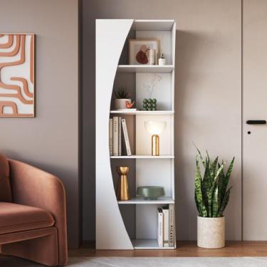 Imagem de Estante de Livros Orgânico 63CMX180CM Multiuso Arco com 5 Prateleiras 