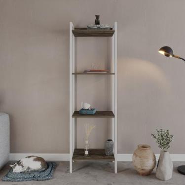 Imagem de Estante de Livros Industrial 45CMX146CM Multiuso 4 Prateleiras Active 