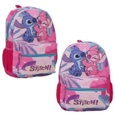 Imagem de Bolsa Escolar Feminina Grande Costas Stitch Volta As Aulas - Toys 2U