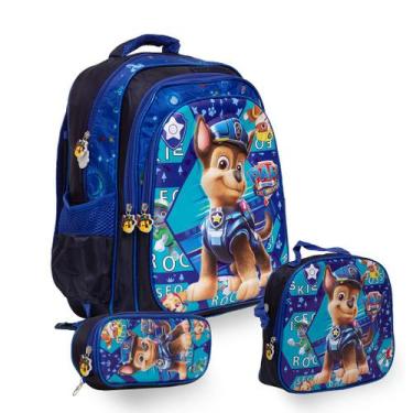 Imagem de Kit Mochila Infantil Paw Patrol 3D Costas Lancheira Térmica - Toys 2U