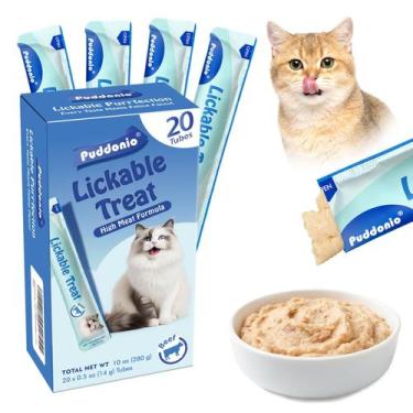 Imagem de Petiscos Lickables para Gatos Puddonio, Alta Proteína, 280 g