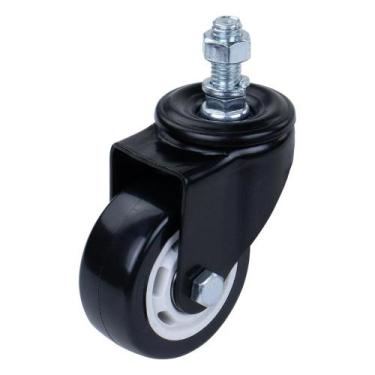 Imagem de Rodízio De Poliuretano 40mm Preto Para Parafuso Worker