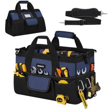 Imagem de Bolsa de Ferramentas Amento 41 cm, 22 Bolsos, Azul e Portátil