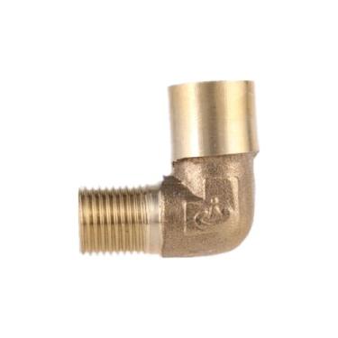 Imagem de 1/8 '1/4' 3/8 '1/2' 3/4 'Rosca Macho Fêmea 90 Graus Cotovelo Encaixes de Tubo de Latão Adaptador Conector Acoplador Água Combustível Gás, 1/4 "
