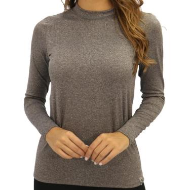 Imagem de Camiseta Térmica Feminina Gola Redonda Manga Longa Fitness-Feminino