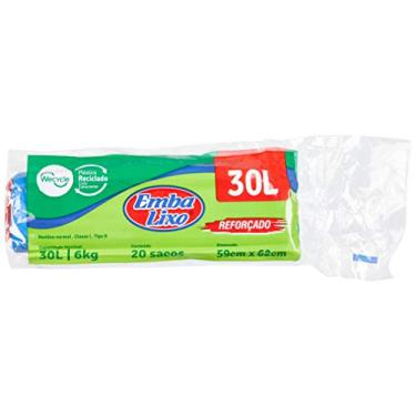 Imagem de Embalixo Saco Lixo Wecycle Reforçado Azul 30 Litros