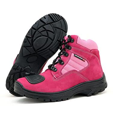 Imagem de COTURNO MASCULINO MOTOCICLISTA ATRON COURO 245 PINK (40, 245 PINK)