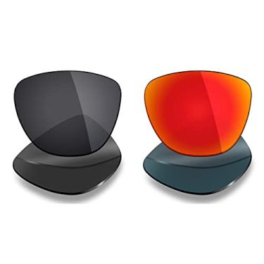 Imagem de 2 pares de lentes polarizadas de substituição da Mryok para óculos de sol Oakley Moonlighter – Opções