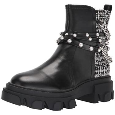 Imagem de NINE WEST Bota de cano curto feminina Cearlz3, Preto Multi, 8.5