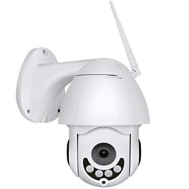 Imagem de Câmera IP PTZ WiFi 1080P Câmera Dome HD, 5x Câmera de Segurança Doméstica Ótica com 2 Vias de Áudio, Detecção de Movimento, Visão Noturna, IP66 Impermeável, para Interior e Exterior