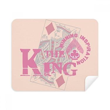 Imagem de Pano de limpeza com estampa de utensílios de jogo King Playing Cards 2 peças de tecido de camurça