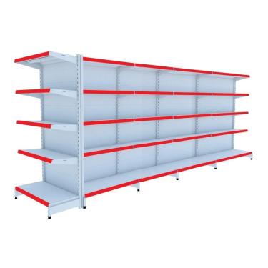 Imagem de Gondola Centro 170 Amapa Flex Kit 4 Metros 1 Ponta Branco PE