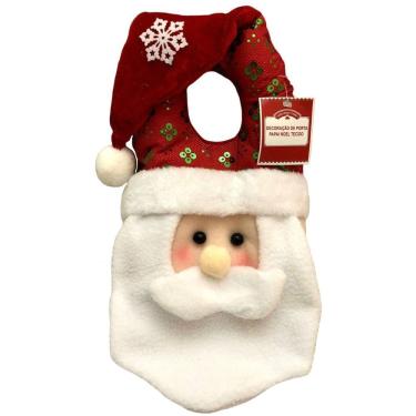 Imagem de Decoração De Porta Papai Noel Vermelho Natal - Holiday Time