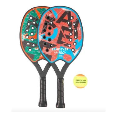 Imagem de Conjunto 2 Raquetes De Tênis De Praia E Bola - Beach Tenis