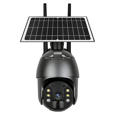 Imagem de Homesen Câmara de vídeo Web 1080P Full HD Outdoor Security Camera Outdoor, Solar Battery Powered Home Cameras com Night Vision, PIR Motion Detection, 2 Way Audio, IP65 Impermeável, Inclui bateria