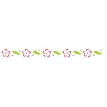 Imagem de Stencil de Acetato para Pintura OPA Simples 04 x 30 cm - 1925 Flor Fita