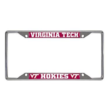 Imagem de FANMATS - 14940 NCAA Virginia Tech Hokies Moldura cromada para placa de licença 15,8 cm x 31,1 cm