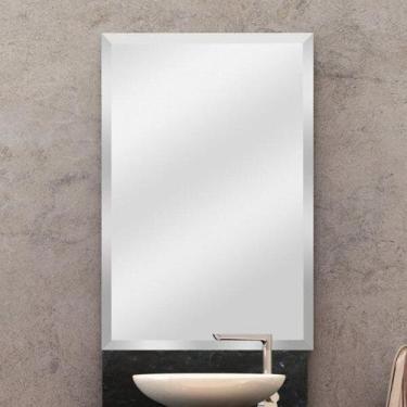 Imagem de Espelho Para Banheiro 50cm X 80cm Bisotê Bumi