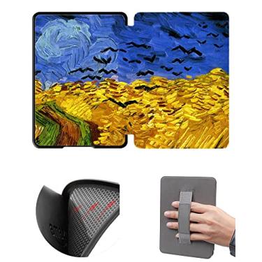 Imagem de Capa para Kindle Paperwhite/Signature Edition 11ª geração 2021, modelos M2L3EK e M2L4EK, capa à prova de quedas com alça de mão e ativação automática - função hibernar