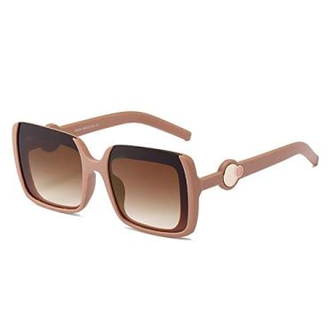 Imagem de Óculos de sol da moda Personalidade contraste de cor diamante embutido Óculos de sol feminino Lantejoulas coloridas Óculos quadrados Óculos de sol versáteis da moda, 3, tamanho único