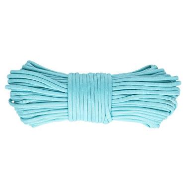 Imagem de Corda Paracord West Coast Brilha no Escuro 550 100% Nylon Paracord – 7 Fios Tipo III – – Comprimentos de 10, 25, 50 ou 100 Pés, Ciano, 100 Feet