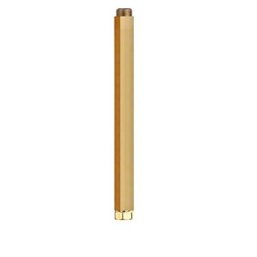 Imagem de 1pcs 40CM Banho Extensão Rod Banheiro Preto Branco Cromado Ouro Chuveiro Sistema De tubo quadrado torneira de chuveiro vara extra estendendo barra de tubo, ouro