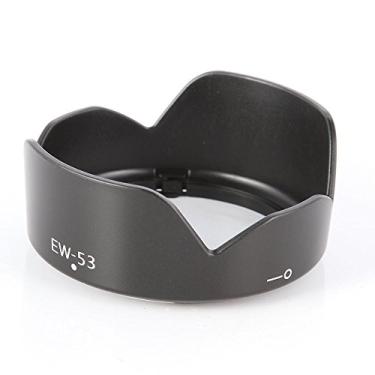 Imagem de WH1916 Para-sol para lente para Canon EOS M100 M50 M6 M10 com EF-M 15-45 mm f/3.5-6.3 é STM lentes substitui Canon EW-53