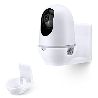 Imagem de Suporte de parede adesivo para suporte de prateleira de câmera Nooie Cam 360, fácil de instalar, sem necessidade de ferramentas, sem bagunça, sem perfuração, montagem forte, branco por Brainwavz
