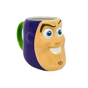 Imagem de RALME Caneca Pixar Toy Story com rosto 3D Buzz Lightyear, extra grande 590 ml xícara de chá ou café de cerâmica