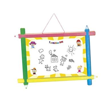 Imagem de LOUSINHA INFANTIL 2 EM 1 QUADRO BRANCO COM GIZ CANETA E APAGADOR