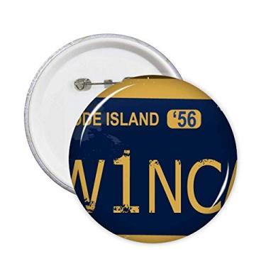 Imagem de Placa de licença EUA EUA número de carro americano pinos crachá botão emblema decoração acessório 5 peças