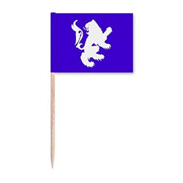 Imagem de Marcadores de palito de dente de urso com capacidade feroz Divine Animals Abroad Decoração de festa