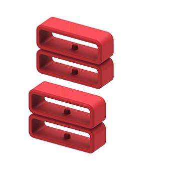 Imagem de Nandos-Store - Passador/Anel/Borracha para pulseiras de relógios compatíveis com 16mm, 18mm, 20mm, 22mm para Amazfit, samsung, Hawei, garmin - Nandos-Store (16MM, Vermelha)