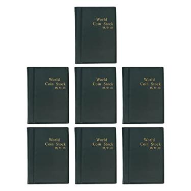 Imagem de 7 Pçs Livro Coleção de Moedas Álbum Coleção de Moedas Verde Transparente Titular Coleção de Moedas 120 Bolsos Álbum de Livro Coleção de Moedas