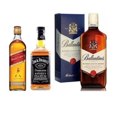 Imagem de Jack Daniels 375ml + Red Label 500ml + Escocês Finest 750ml - Jack Dan